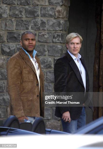 Sam Champion and guest during Sam Champion Sighting in Beverly Hills - February 24, 2007 at Robertson Boulevard in Beverly Hills, California, United...