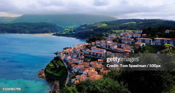 lastres - asturias stock pictures, royalty-free photos & images