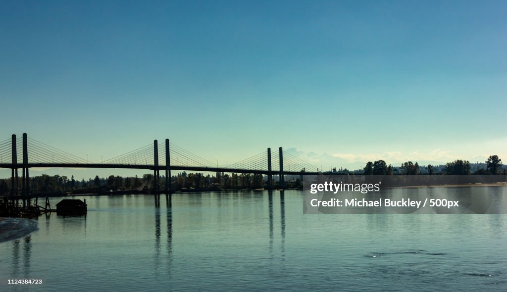 Fraser River And The Bridge