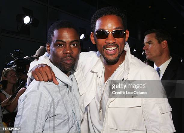 Chris Rock and Will Smith during "Hustle & Flow" Los Angeles Premiere - Red Carpet at ArcLight Cinerama Dome in Hollywood, California, United States.