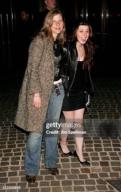 Actress Heather Matarazzo and guest arrive at the screening of "My Blueberry Nights" hosted by The Cinema Society and IWC at the Tribeca Grand...