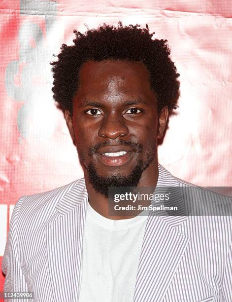 Gbenga Akinnagbe during "Entourage" Season 4 Premiere - Arrivals at Zeigfeld Theatre in New York City, New York, United States.