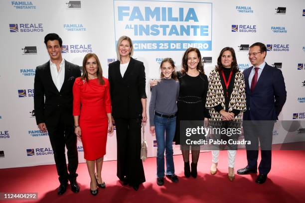 Anne Igartiburu and Alberto San Juan Llorente attend the 'Familia al Instante' premiere at Capitol Cinema on January 23, 2019 in Madrid, Spain.