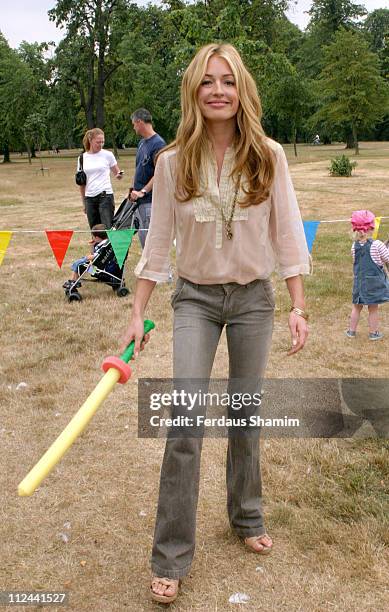 Cat Deeley during "Peter Pan" Characters Wander Kensington Gardens for Great Ormond Street Hospital - July 23, 2005 at Kensington Gardens in London,...