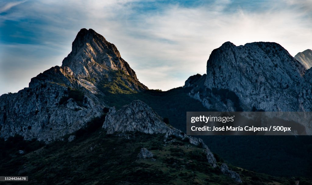 Landscape of mountains