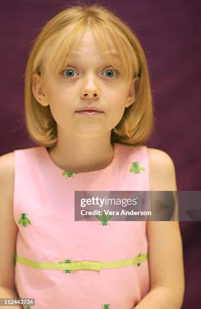 Dakota Fanning during "Uptown Girls" Press Conference with Brittany Murphy, Dakota Fanning and Jesse Spencer at Four Seasons Hotel in Beverly Hills,...