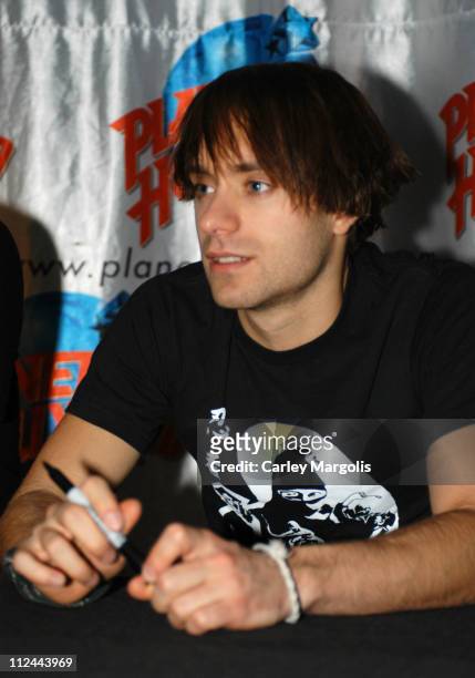Sebastien Lefebvre of Simple Plan during Simple Plan Celebrates the Release of their New CD/DVD Combo "Still Not Getting Any..." at Planet Hollywood...