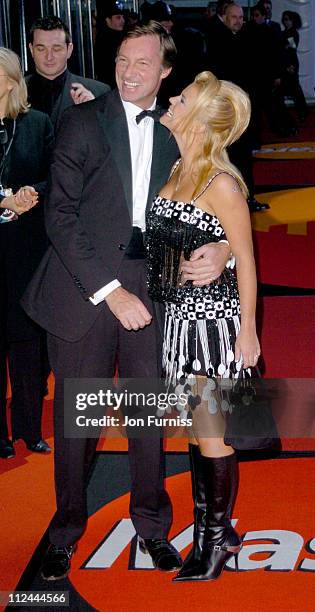 Lord Brockett and Kerry McFadden during The 2004 Brit Awards - Arrivals at Earls Court in London, Great Britain.