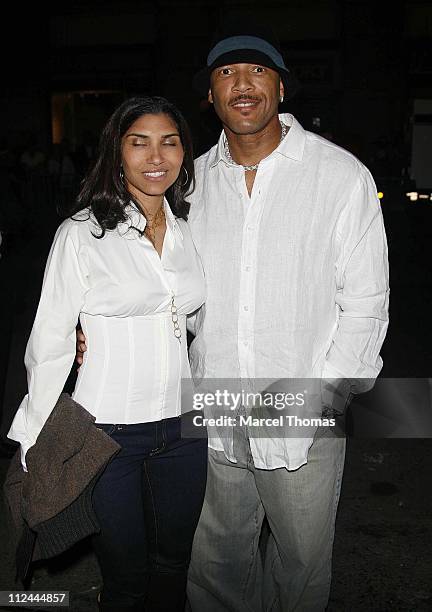 Gary Sheffield and wife during Beyonce's Birthday and Record Release Party for Her New Album "B-Day" - Arrivals.
