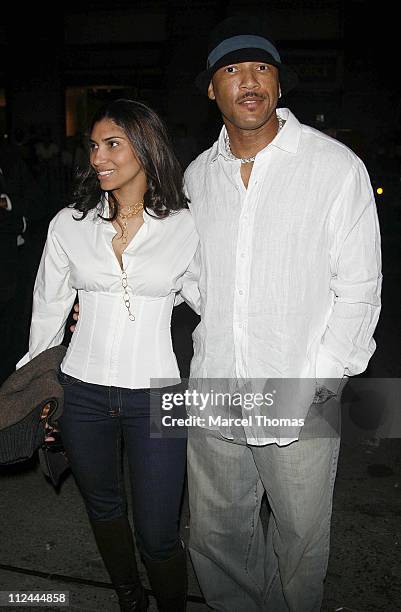 Gary Sheffield and wife during Beyonce's Birthday and Record Release Party for Her New Album "B-Day" - Arrivals.