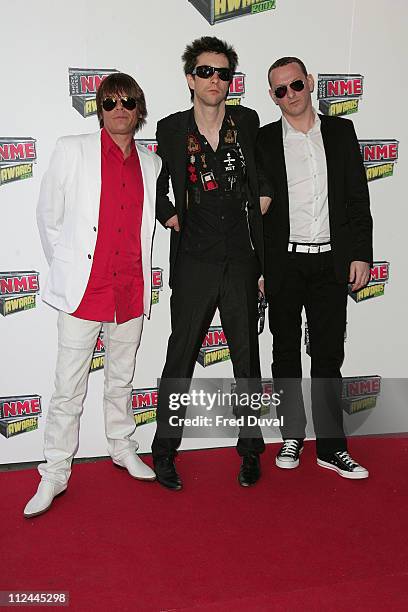 Primal Scream during Shockwaves NME Awards 2007 - Red Carpet Arrivals at Hammersmith Palais in London, Great Britain.