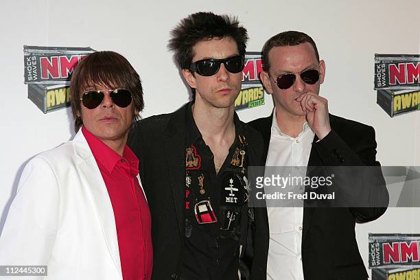 Primal Scream during Shockwaves NME Awards 2007 - Red Carpet Arrivals at Hammersmith Palais in London, Great Britain.