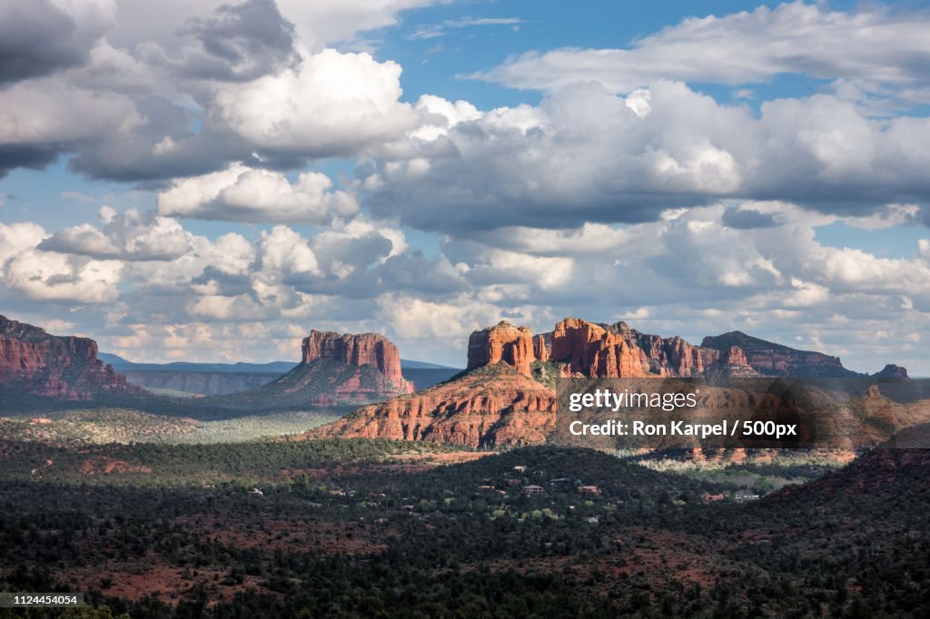 View Of Cathedral Rock And Courthouse Rocks For Mesa Airport Vie