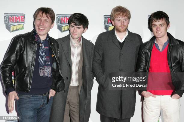 Franz Ferdinand during Shockwaves NME Awards 2007 - Red Carpet Arrivals at Hammersmith Palais in London, Great Britain.