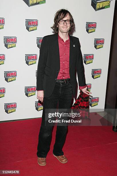 Jarvis Cocker during Shockwaves NME Awards 2007 - Red Carpet Arrivals at Hammersmith Palais in London, Great Britain.