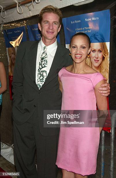 Matthew Modine and wife Caridad Rivera during "Le Divorce" - New York Premiere - Outside Arrivals at The Paris Theater in New York City, New York,...