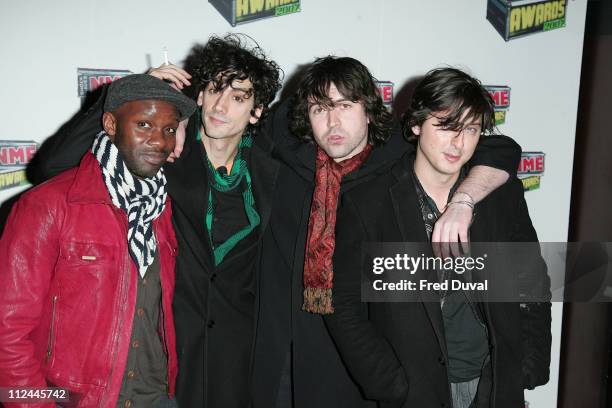 Dirty Pretty Things during Shockwaves NME Awards 2007 - Red Carpet Arrivals at Hammersmith Palais in London, Great Britain.