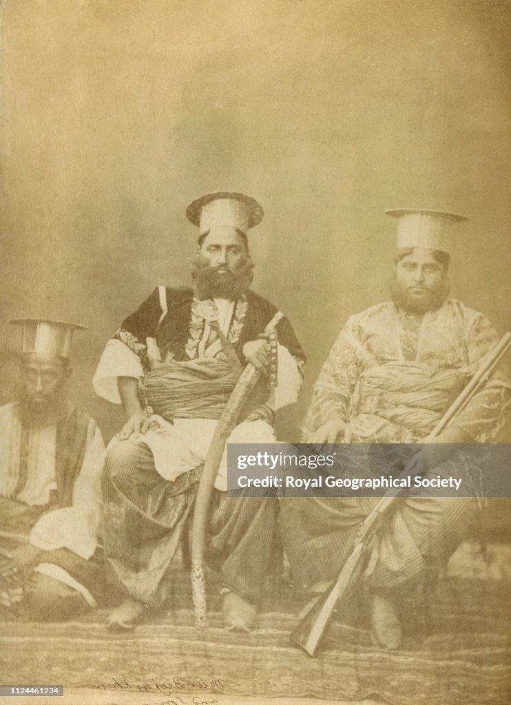 The late Mir Bijjur Khan, a noble of distinction, son and attendant