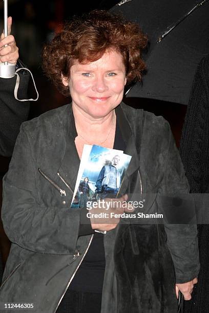 Imelda Staunton during "Harry Potter and the Goblet of Fire" London Premiere - Outside Arrivals at Odeon Leicester Square in London, Great Britain.