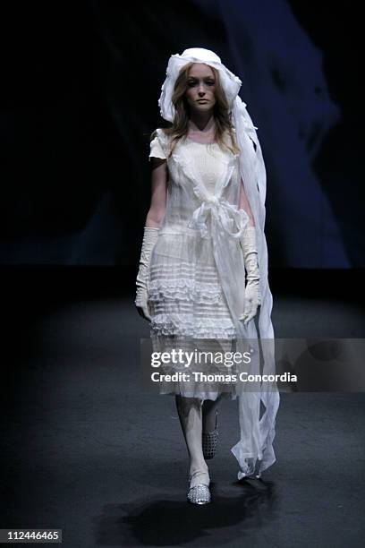 Model Wearing SOMARTA Spring/Summer 2007 during Tokyo Fashion Week - Spring/Summer 2007 - SOMARTA - Runway at Tokyo International Forum in Tokyo,...