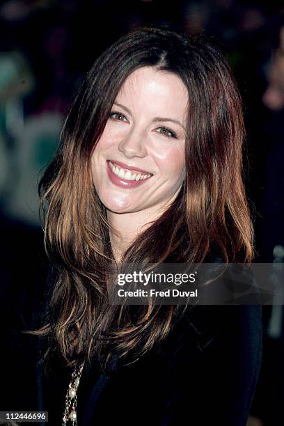 Kate Beckinsale during "Harry Potter and the Goblet of Fire" World Premiere - Arrivals at Odeon Leicester Square in London, United Kingdom.