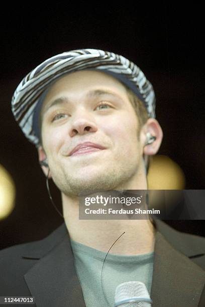 Will Young during "Pop Idol" Contestants in London, Great Britain.