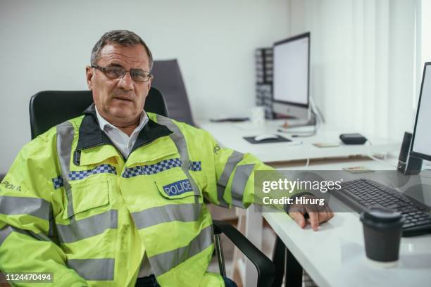 senior british police officer - uk police officer stock pictures, royalty-free photos & images