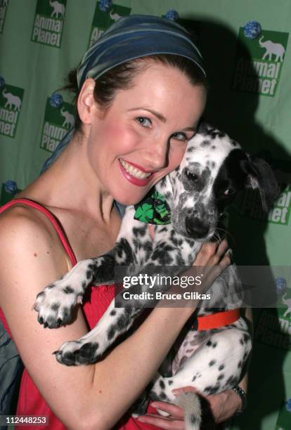 Erin Dilly during Broadway Barks 7 at Shubert Alley in New York City, New York, United States.