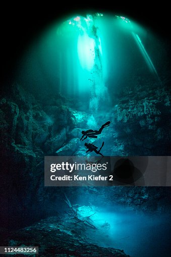Diving Pit Cenote Diving Pit Cenote Tulum Quintana Roo Mexico High-Res Stock Photo ...