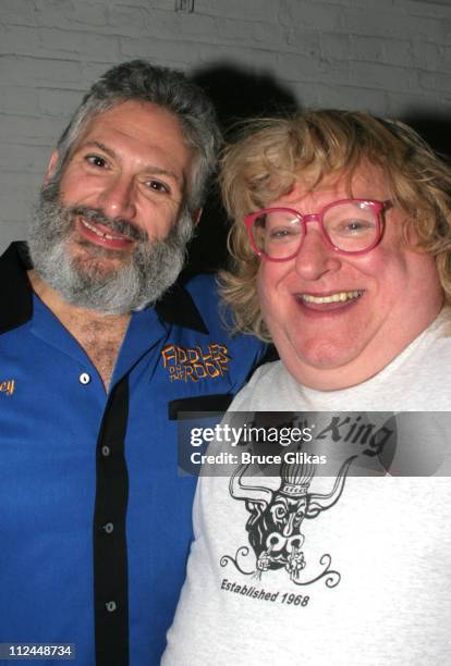 Harvey Fierstein and Bruce Vilanch during Broadway Barks 7 at Shubert Alley in New York City, New York, United States.