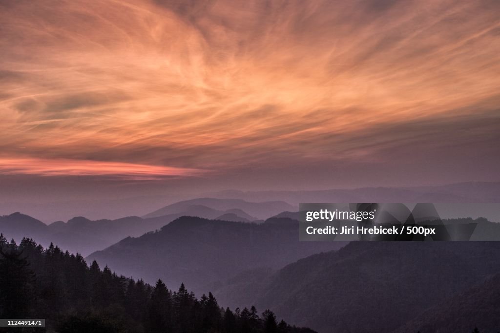 Twilight In Jura Mountains