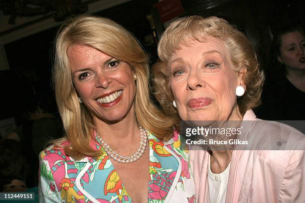 Betsy McCaughey Ross and Joyce Randolph during "Steel Magnolias" Final Performance on Broadway Benefiting The Actors Fund of America at The Lyceum...