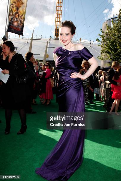 Actress Anna Popplewell to the UK Premiere of The Chronicles of Narnia - Prince Caspian at the O2 Dome in North Greenwich on June 19, 2008 in London,...