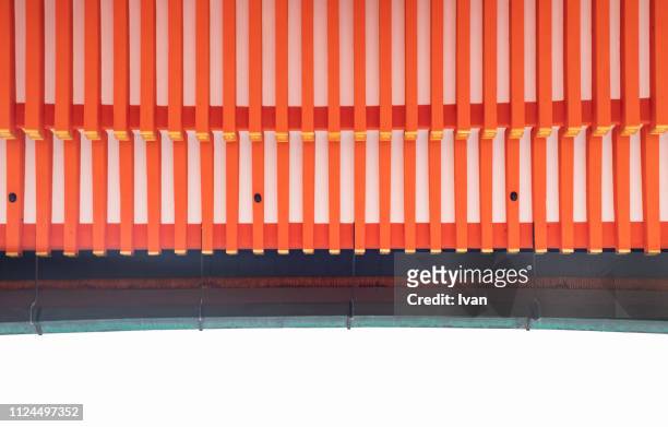 detail of a shinto shrine in japan - inari shrine stock pictures, royalty-free photos & images