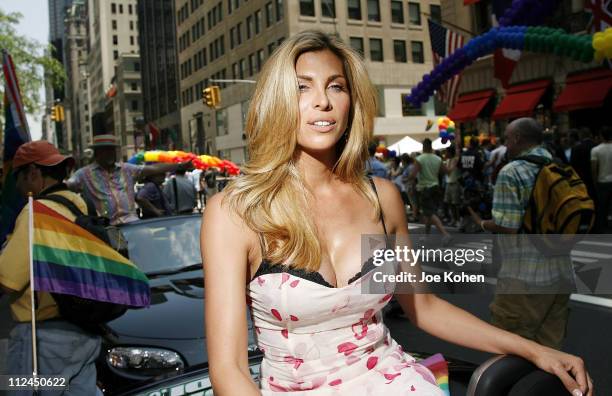 Co-Grand Marshal Candis Cayne attends the 39th Annual New York LGBT Pride Day March on June 29, 2008 in New York City.