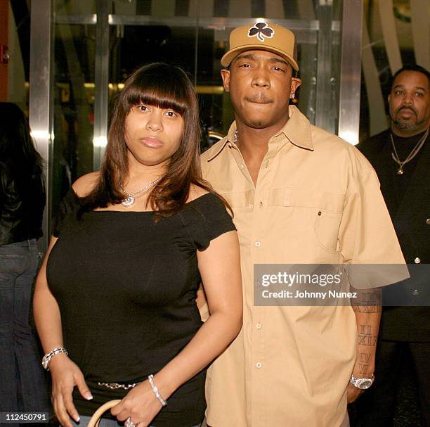 Aisha Atkins and Ja Rule during Ja Rule's Birthday Party at LQ Nightclub in New York City, New York, United States.