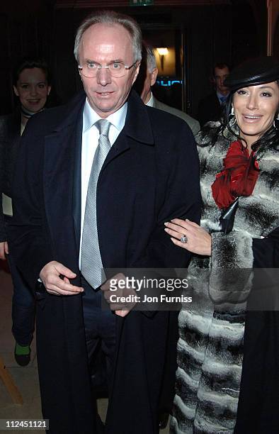 Sven Goran Eriksson and Nancy Dell'Olio during Kraken Opus Launch Party - Inside at Sketch in London, Great Britain.