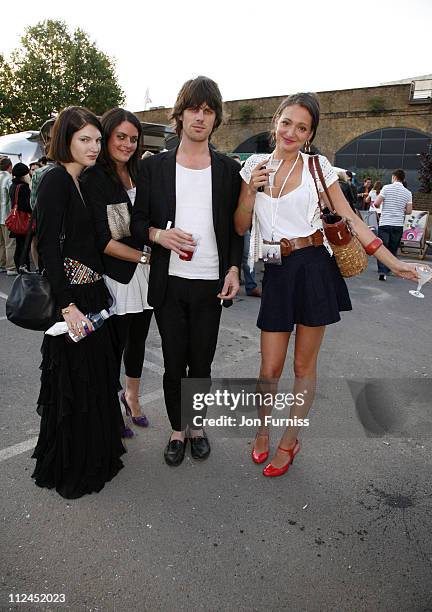 Ben Grimes and Jackson Scott attend the launch party of Nokia Skate Almighty at South Bank on July 10, 2008 in London, England.