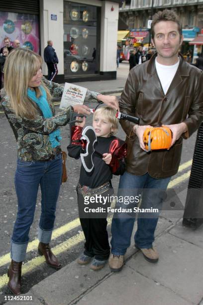 Bradley Walsh and family during Scooby Doo Halloween Party at Rex Cinema in London, Great Britain.