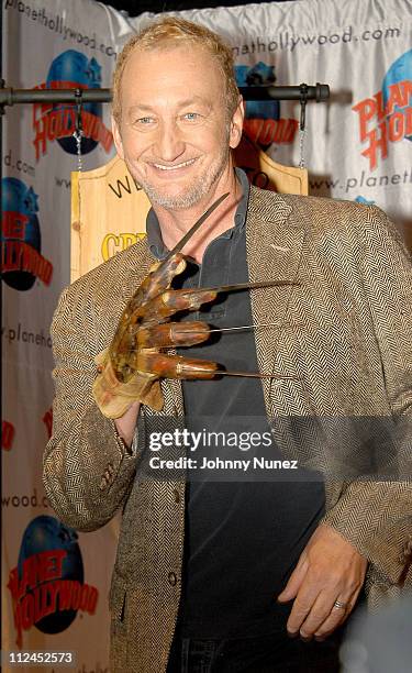 Robert Englund during Freddy Krueger Invades Planet Hollywood to be Reunited with His Infamous Glove and Promote "Freddy Vs. Jason" at Planet...