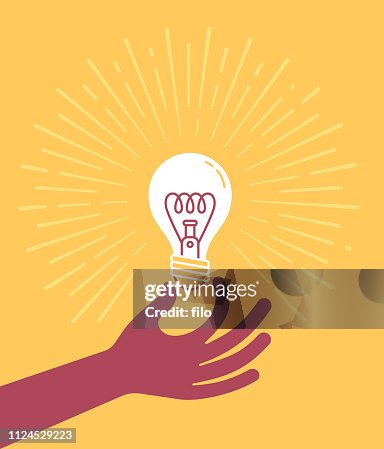 Hand holding Lightbulb Hand holding Lightbulb