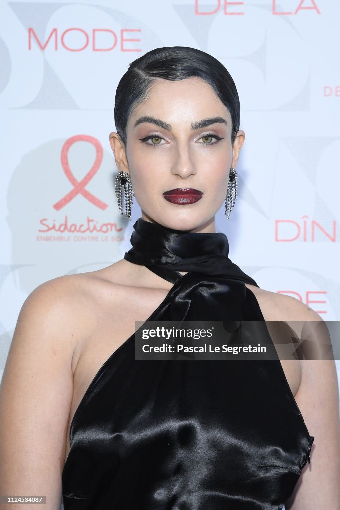 Fiona Zanetti attends the 17th "Diner De La Mode" as part of Paris