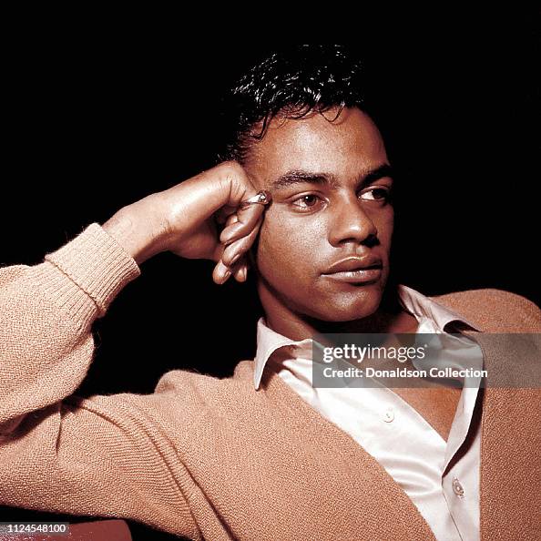 Johnny Mathis Rare Images Singer Johnny Mathis in the studio on February 22, 1958 between Los ...
