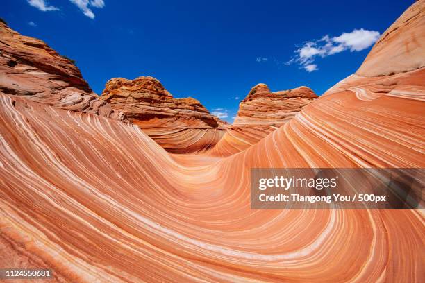 the wild wave - butte rocky outcrop stock pictures, royalty-free photos & images