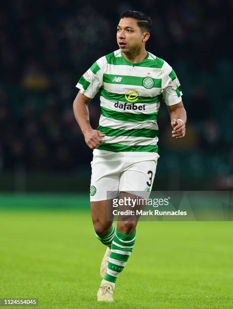 Emilio Izaguirre of Celtic in action during the Ladbrokes Scottish Premiership match between Celtic and St Mirren at Celtic Park on January 23, 2019...