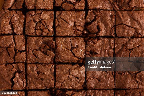 chocolate brownie cake background - brownie cake stock pictures, royalty-free photos & images