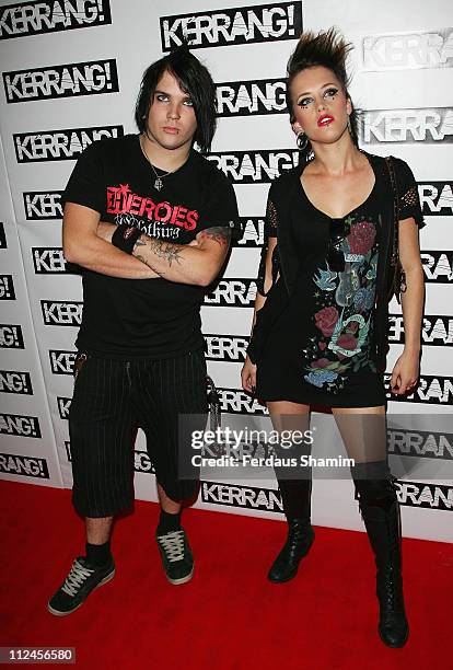 Sonic Syndicate attends The Kerrang Awards 2008 held at The Brewery on August 21, 2008 in London, England.