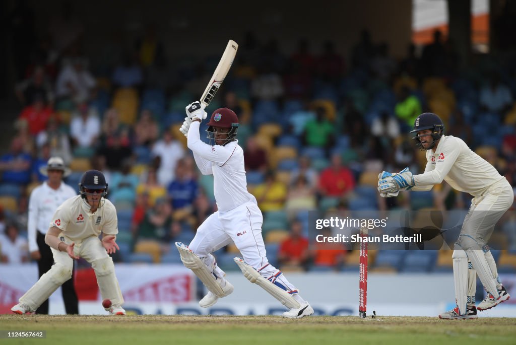 West Indies v England - 1st Test: Day Two