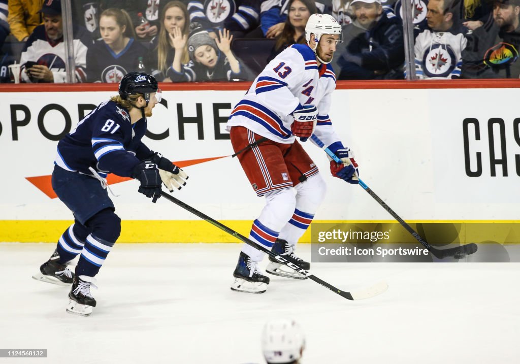 NHL: FEB 12 Rangers at Jets