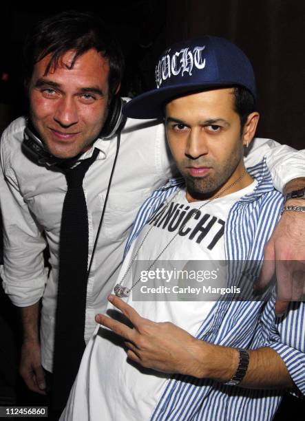 Paul Sevigny and DJ Jus Ske during New York Fashion Week Spring 2007 - 3rd Annual STYLELOUNGE Kick-Off Party at PM in New York City, New York, United...